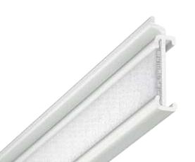 Flächenvorhang-Paneel, Aluminium  inkl. | Klettband weiss - 600cm